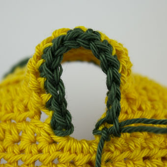 Umrandung an den Ärmel häkeln