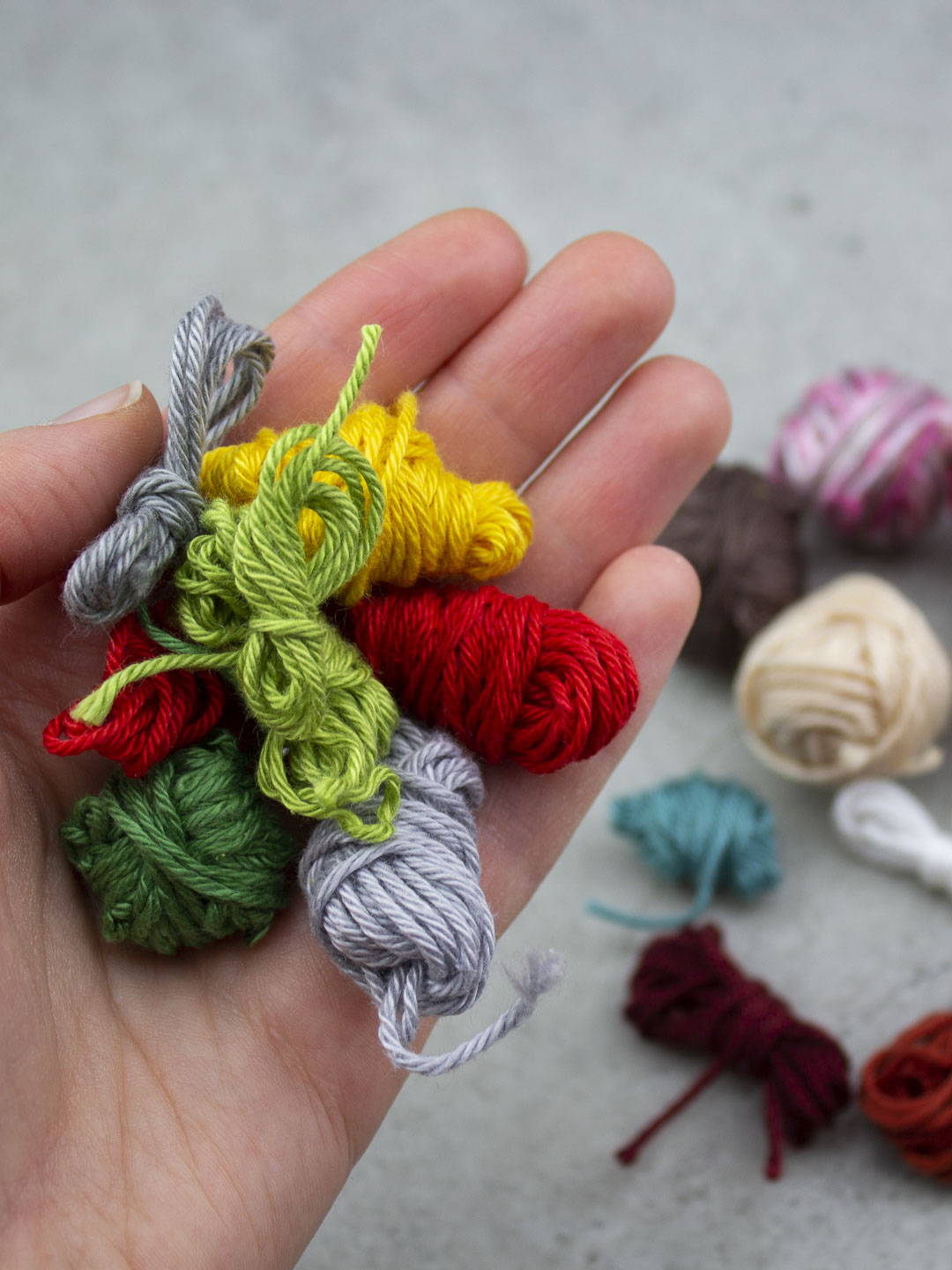 Garnreste zum Häkeln nutzen